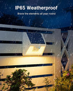 Solar Motion Sensor Step Lights 4-Pack, Waterproof Yard