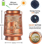 2-Pack Elephant Solar Lanterns, Waterproof LED Outdoor Lights