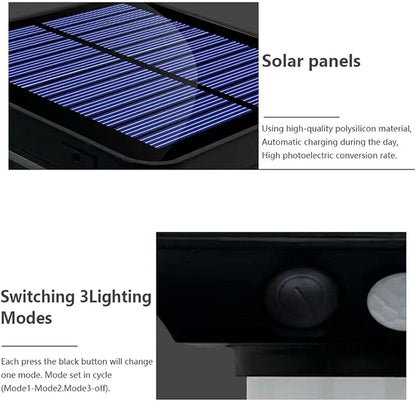 S NMT Solar Landscape Spotlight, 4 Pack IP65 Waterproof Outdoor Garden Solar Powered Pathway Light Motion Sensor Path Lighting for Yard, Patio, Pathway