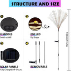 Firework Solar Lawn Figurine Light, Waterproof