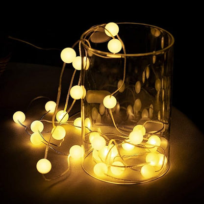 2-Pack 10ft LED Patio String Lights, Waterproof Outdoor