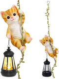 Solar Cat Statue Light, Yard Decor