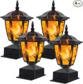 4-Pack Lamp Post Light for Outdoor Posts, Waterproof