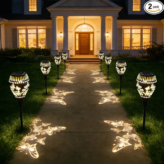 2-Pack Solar Landscape Lights for Yard