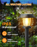 Solar Driveway Path Lights 8-Pack, IP65 Waterproof