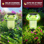 Solar Yard Path Lights 4-Pack, Waterproof