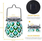 Mosaic Solar Porch Lanterns, Classic Waterproof LED