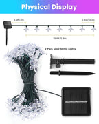 Christmas Fairy Lights 2-Pack, 52ft 120 LED Battery Twinkle Lights