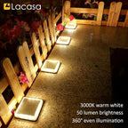 Solar Gutter Lights 4-Pack, Waterproof LED