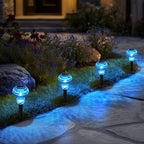 Solar Walkway Path Lights 4-Pack, Waterproof