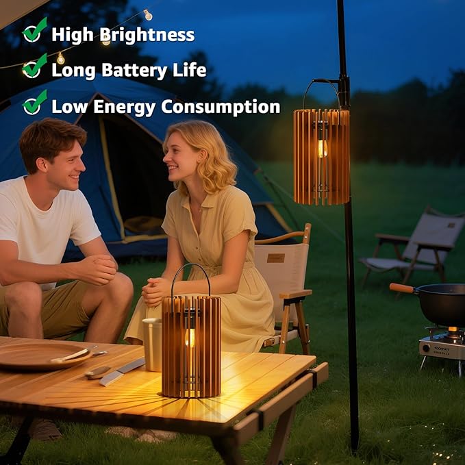 2 Pack 13" Solar Lantern Outdoor Waterproof IP44 Outside Lights LED Hanging Rattan Lamp for Patio Garden Decor Porch Yard Table Top Decorative