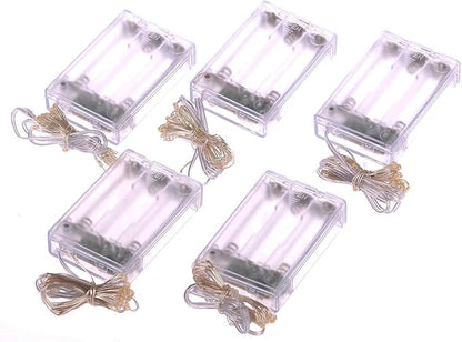 5-Pack Christmas String Lights, 20 LED Waterproof Twinkle Lights