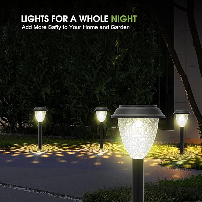 Solar Pathway Lights 10-Pack, Garden LED