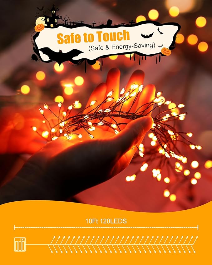 Christmas LED String Lights, Waterproof Timer Lights