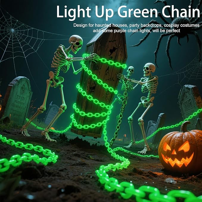 Halloween Fairy Lights, 10ft Battery Twinkle Lights