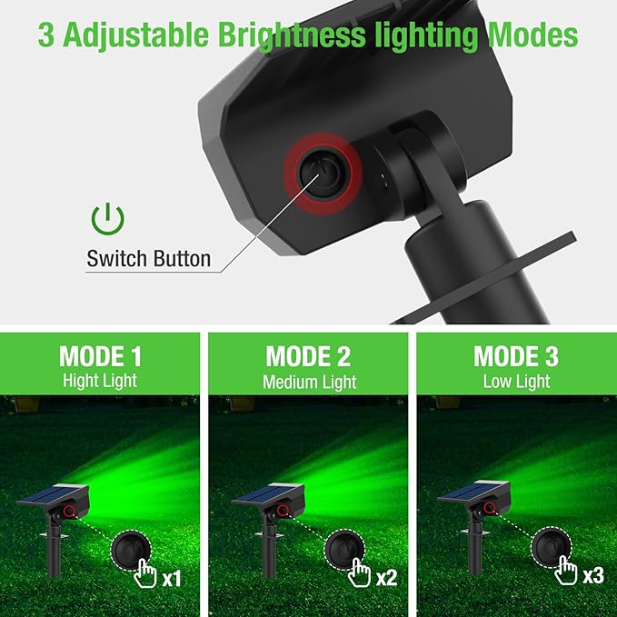 4-Pack Solar Spotlights, Landscape Lights