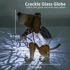 Dog Solar Lantern Set, Metal Porch Lighting