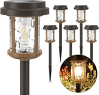 Solar Pathway Lights 6-Pack, Driveway LED