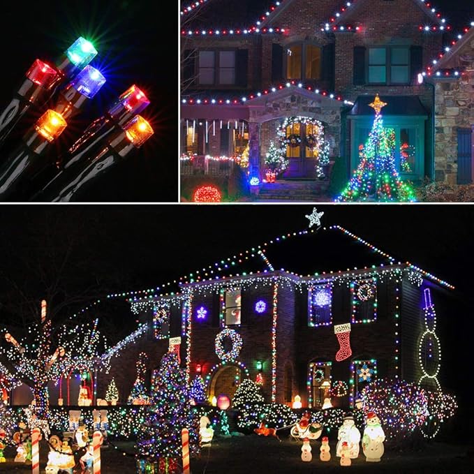 Christmas String Lights, 72ft 200 LED Waterproof Twinkle Lights