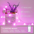 33ft LED Patio String Lights, Waterproof Outdoor