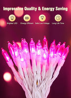 Christmas String Lights, 8ft 20 LED Waterproof Twinkle Lights