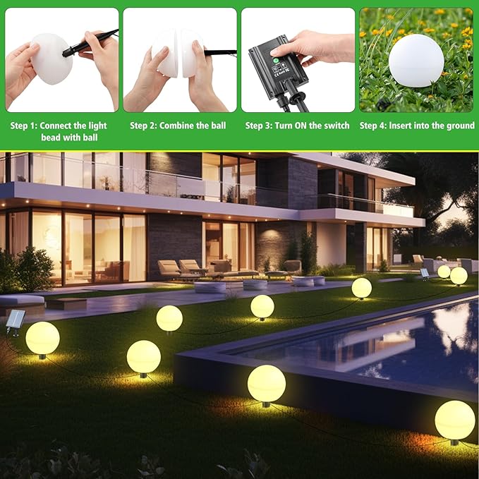 Solar Pathway Lights 5-Pack, Garden LED