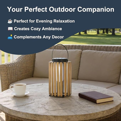 2Pack Solar Lanterns Outdoor Waterproof Garden Decor, Gifts for Women Mom Grandma Outdoor Solar Lantern Lights for Yard, Patio, Lawn,Pathway, Landscape