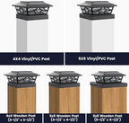 Solar Post Cap Lights for Fence, LED