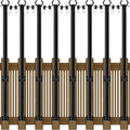 8-Pack 5ft LED Patio String Lights, Waterproof Outdoor