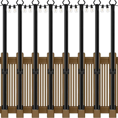8-Pack 5ft LED Patio String Lights, Waterproof Outdoor