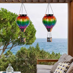 Metal Hanging Solar Lanterns for Garden, Waterproof LED
