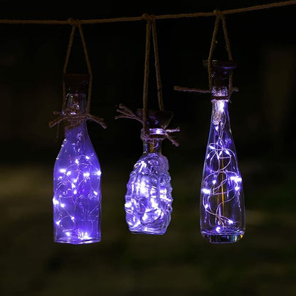 12-Pack Outdoor String Lights, Cool White Waterproof LED