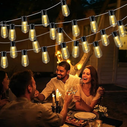 8ft Christmas LED String Lights, Waterproof Timer Lights