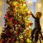 33ft Christmas LED String Lights, Waterproof Timer Lights