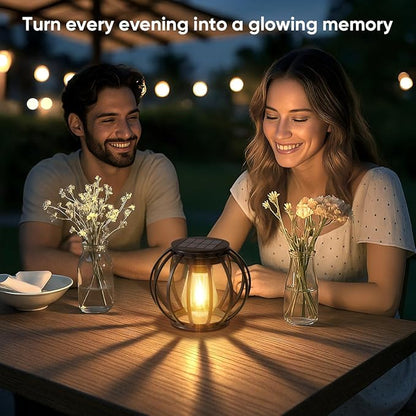 Solar Lanterns Outdoor Waterproof: 2 Pack Metal Hanging Decorative Solar Lights for Pathway Patio Garden Yard - Warm White LED Lighting Auto On/Off - Birthday Spring Gifts for Women Mom 2026