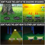 2-Pack Warm White Solar Path Lights, Outdoor Walkway LED