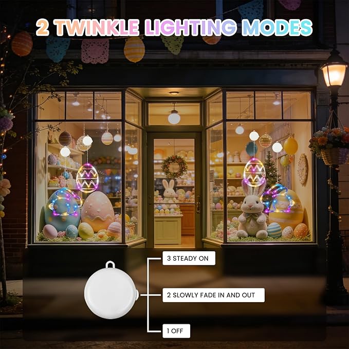 4-Pack LED Patio String Lights, Waterproof Outdoor