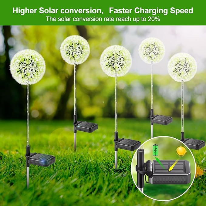 6-Pack Solar Landscape Lights for Yard