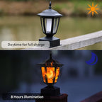 4-Pack Lamp Post Light for Outdoor Posts, Waterproof