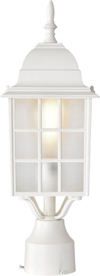 Outdoor Lamp Post Light, White Weatherproof Post Light