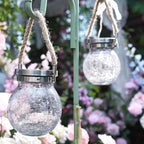 Firefly Solar Lantern Set 4-Pack, Rustic Yard Lighting