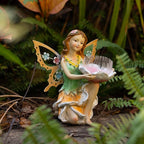 Solar Garden Statue Light 9.45", Yard Decor