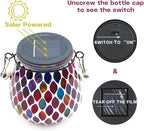 Mosaic Solar Porch Lanterns, Classic Waterproof LED