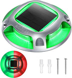 Solar Deck Lights, Red Waterproof LED