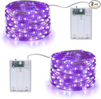 Battery Halloween Lights, 16.4ft Purple Waterproof