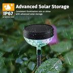 Solar Yard Path Lights 8-Pack, Waterproof