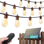 Outdoor String Lights, 100ft Waterproof LED