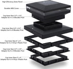 Solar Post Cap Lights 8-Pack, Waterproof LED