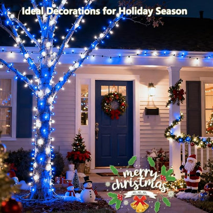 2-Pack Christmas String Lights, 18ft 50 LED Waterproof Twinkle Lights