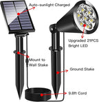 4-Pack Solar Spotlights, Waterproof Yard LED